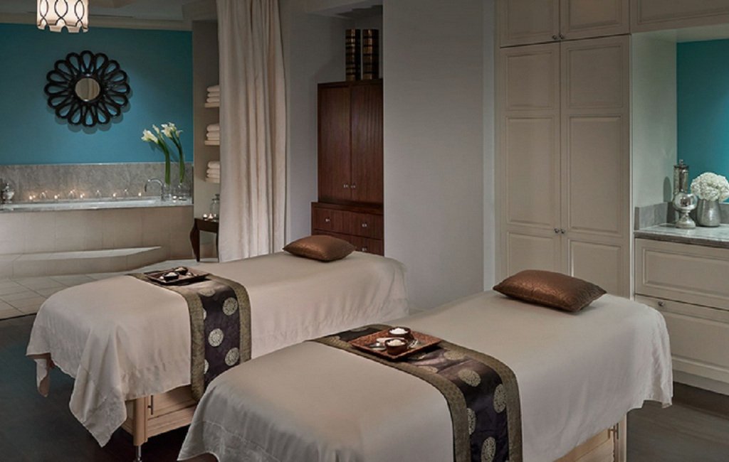 Zona de spa y masajes de un hotel